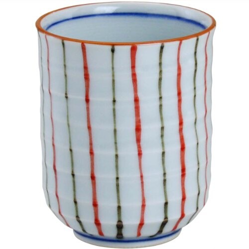 有田焼 錦十草 削り湯呑(小)