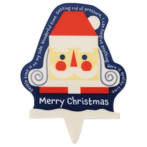 ヘッズ 日本製 ケーキピック 3.5×4.7cm レッド 100枚 クリスマス 北欧 くるみ割り人形 食品対応 HEADS ..