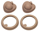 Korekaou サーモス パッキン 替え 2個セット 水筒 ゴムパッキン 密閉断熱 交換用蓋部品 (2, JNL用)