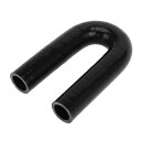 X AUTOHAUX 1個 内径25mm 長さ150mm 180度 ブラック カーシリコンホース シリコンチューブ インタークーラー ターボ インテークラジェー...