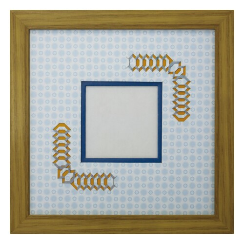 ORI柄フレーム 477 スクエア79 台形 古紙風×B