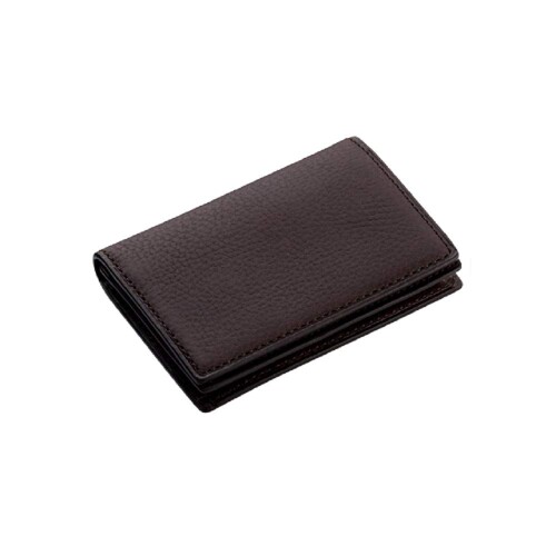 ブレイリオ ミネルバ 名刺入れ通しマチ チョコ