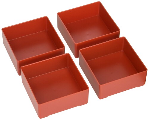 若泉漆器 重箱用仕切 7.5寸校倉重用B仕切朱 H-158-21A -