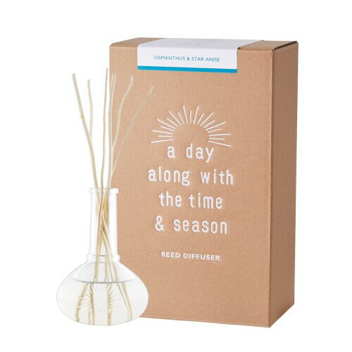 アデイ(a day) リードディフューザー100mL キンモクセイ&スターアニスの香り(芳香剤 シンプル おしゃれ 金木犀 贈り物・ギフトに)