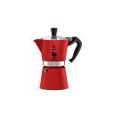 Bialetti (ビアレッティ) 6カップ Moka 直火式 エスプレッソメーカー レッド