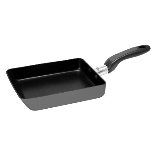 ストリックスデザイン ガス火/IH対応 エッグパン ダークグレー 13×18cm 卵焼きフライパン Simple mini SA-156