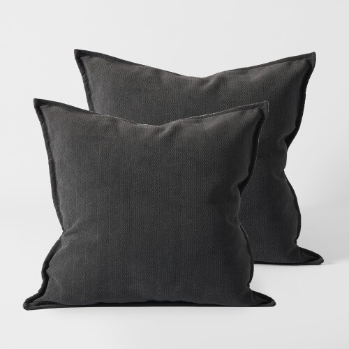 クモリ(Kumori) クッションカバー 2枚セット 60X60cm 北欧 おしゃれ 無地 シンプル 隠しファスナー 丈..