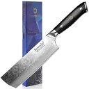 Sunnecko 菜切り包丁 ダマスカス包丁 180mm 73層 VG-10 野菜包丁 包丁 ステンレス 両利き 肉切り よく切れる 錆びにくい (菜切り包丁1...