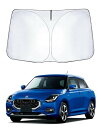 YYANBB スズキ スイフト/スイフト スポーツ ZC型 車用サンシェード フロントガラス用 パラソル 日よけ 日除けシェード UVカット 車中泊 折り畳み式 吸盤不要(2)
