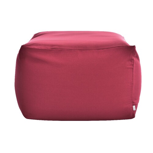 フレックス販売 ビーズクッション カバー単品 ワインレッド キューブ Lサイズ 替えカバー アースカラー..