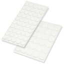 ユカスベール(2種セット)直径18mm50個&直径30mm30個 各1シートお得パック 厚み2.5mm 白色 フローリング 床 傷防止 滑り効果 下の階への防音...