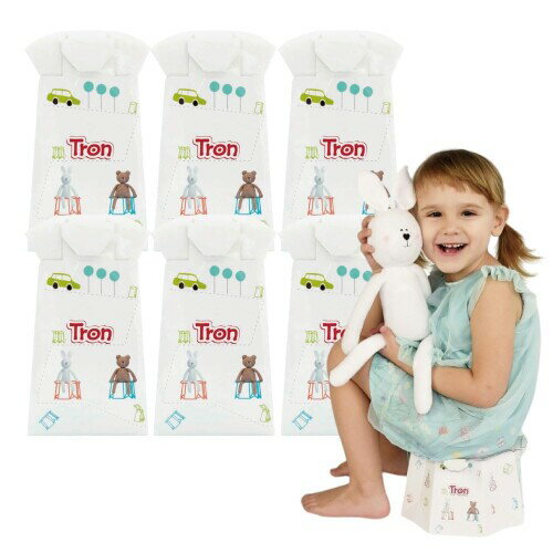 Smart Start 座れる携帯トイレ トロン くま 6個セット 1〜6歳頃まで 25kgまで アウトドアやキャンプ場..