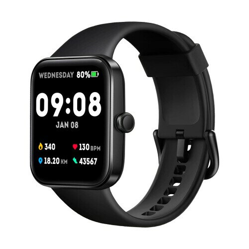 ADROITLARK スマートウォッチ 1.69インチ大画面 腕時計 smart watch 活動量計 5ATM防水 睡眠 心拍数 ?数? 目覚まし時計 着信＆メッセージ通知 天気予報 GPS運動記録 音楽再生コントロール 明度