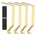 PATIKIL クリスマスストッキングホルダー 4個セットの金属フック付きストッキングホルダースタンド 再利用可能な屋内用ガーランド用 金