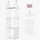 4段 クローゼット 収納吊り下げ収納折り畳みクローゼット折りたたみ 長さ29 cm 幅29 cm 高さ 113 cm シワ防止 型崩れ防止 大容量 防湿防カビ ...