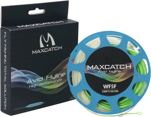 M MAXIMUMCATCH Maxcatch Avidのフライライン溶接ループ付きウェイトフローティングライン100フィート（3F / 4F / 5F / 6F / 7F / 8F）（WF5F、アイボリー/シャルトルズ）