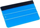 スキージー フェルト付き 130mm×80mm プラスチック 青 ブルー スキージ カーラッピング ガラス 壁紙 空気抜き 車 バイク カッティングシート ステッカー ヘラ 貼り付け 傷なし エアー抜き