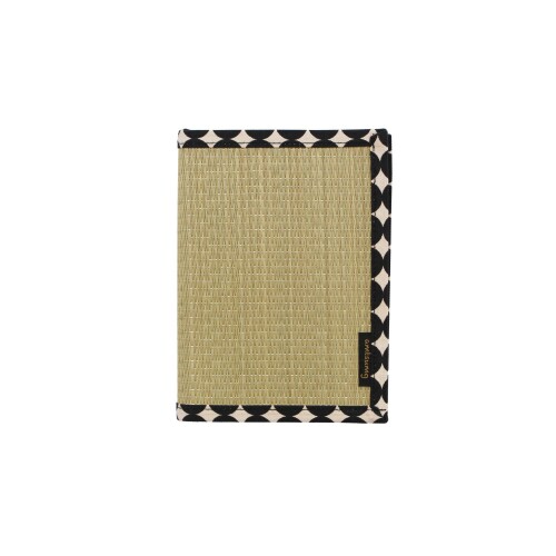 アムツムグ ブックカバー 文庫 畳 生成 ドット ブラック A01-10-00106