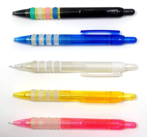 日本製 エコ・GPリンググリップ シャープペン 色混 10本パック V-EGPR22S-10