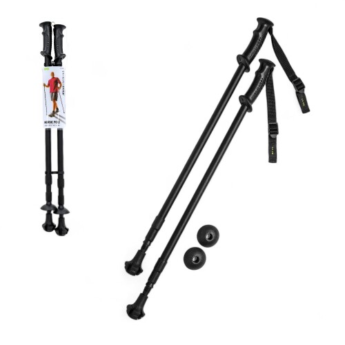 La-VIE(ラヴィ) ノルディックポール 2本セット 本体 ブラック