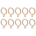 DTGN 内径25mmのカーテンリング - 24個パック - カーテンやロッドに最適 - カーテンドレープスライドアイレットリング - 金色