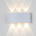 YOULIN LED ウォールライト 防水防雨 電球色3000K 6W 屋内/屋外兼用 高輝度省エネ 廊下・寝室・浴室対応 PSE認証 (白)