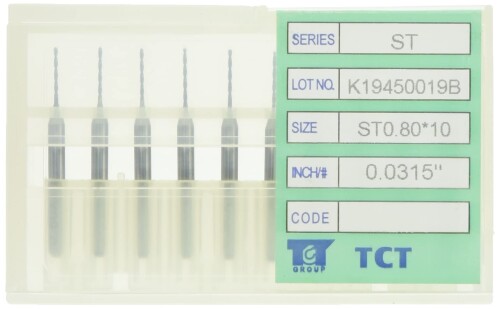 スタンダード超硬ドリルST0.80X10.0(10本)