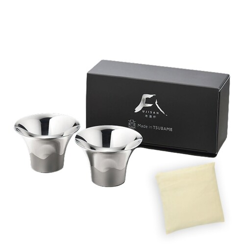 J-kitchens-bag 日本酒 グラス 富士山 ぐい呑み 2Pステン 75ml 日本製