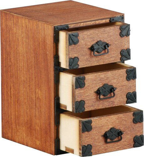 コバアニ模型工房 1/12 和の造作シリーズ 和だんす(小) 組み立てキット WZ-023