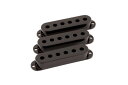 Fender パーツ Pickup Covers, Stratocaster(R) Black