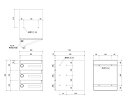新協和 郵便受箱 ラッチロック錠付 前入前出型 SMP-19R-3FF ヘアライン