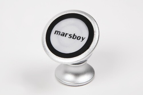 marsboy 車載ホルダー マグネット式 スマホスタンド iPhone 6S iPhone 6S Plus Android スマホ GPSなどに対応 シルバー GP1038