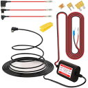 Gebildetドライブレコーダー用 Mini USB電源直結コード 低電圧保護 12V/24V対応 5V-2.5Amp輸出 電源ケーブル 24時間駐車監視 ドラレコレーダー/探知機/GPS対応