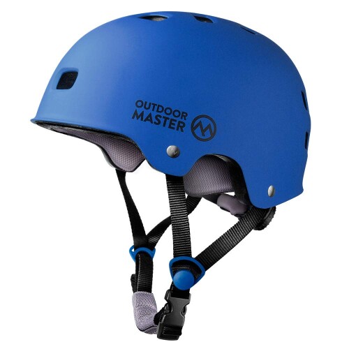 OUTDOORMASTERスポーツヘルメット 自転車ヘルメット 保護用ヘルメット 運動 CPSC安全規格 ASTM安全規格 12つ通気穴 3D保護クッション 置換クッションおまけ 取り出し可能 洗濯可能 全方位調整