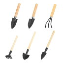 PATIKIL ミニガーデンプラントツールセット 6個 移植ごて シャベル 多肉植物 ガーデニング ハンドツール 盆栽 ハーブ 植え付け用