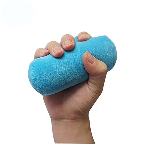 Healthman ソフトグリップエクササイズ強化 指エクササイズボール ハンドエクササイズ 筋力アップ セラピーボール 手のけいれん 回復用 (ブルー)