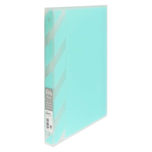 キョクトウ バインダー パペルールブリュームアクテ 26穴 A4 ワイド 青 LN52B