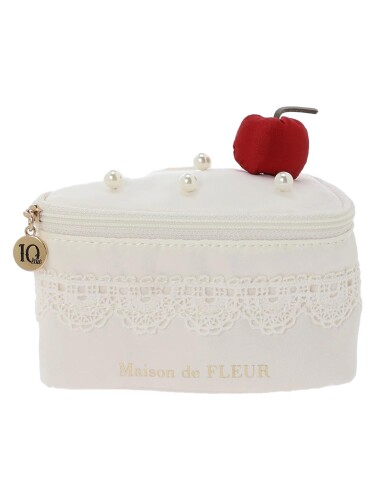 (メゾン ド フルール) ポーチ さくらんぼトライアングルポーチ Ivory