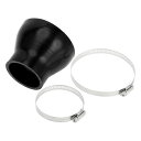 X AUTOHAUX 1セット 内径57-89mm 長さ76mm 0度 ストレート ブラックカーシリコンホース シリコンチューブ インタークーラー ターボ イン...