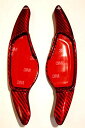 社外品 BMW 専用 パドルシフトカバー G20 G21 G30 G31 G12 G01 G02 G05 等 カーボン (A red carbon)
