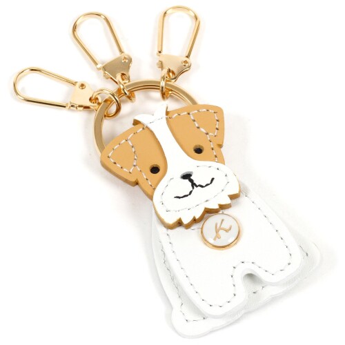 (キタムラ) 立たせたり顔を動かしたりできる ジャック・ラッセル・テリアキーホルダー NH0865 レディー..