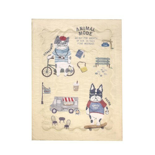 (クスグルジャパン)接触冷感ひやっとキルトケット アニマルモード BE