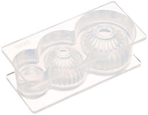 亀島商店 クレイジュエリー型抜き 湯呑茶わん 立体型 ホビー用ツール 1006 半透明