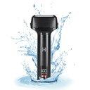 YOLODE シェーバー メンズ 髭剃り 電動 往復式 電気シェーバー電動シェーバー 往復式 3枚刃 乾湿両用 髭そり 低騒音 電気カミソリ USB充電式 LEDディスプレイ トリマー付き 父の日 男性への