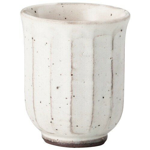 山下工芸 湯呑み 陶器 [ファイ]7.1×8.8cm(220cc) 粉引面取湯呑 大 15023390