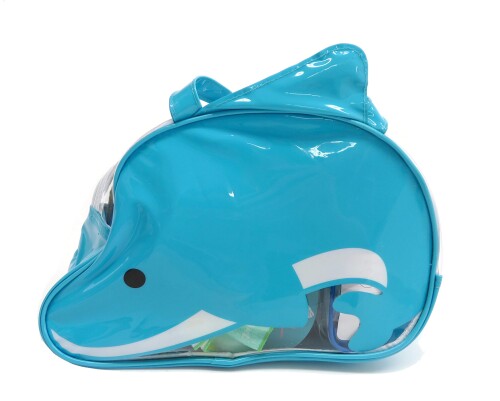 大西賢製販 primal designs ビニールボストンバッグ イルカ GDI-1203 水色