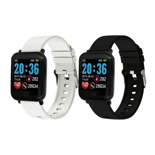 CREPHA(クレファー) ペアウォッチ スマートウォッチ カップル 2個セット iPhone対応 アンドロイド対応 Bluetooth 音楽再生 SMS/SN...