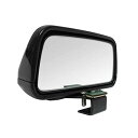 ACROPIX リアビューブラインドスポットミラー 車 車両の広角 調整可能 矩形 ブラック 1個