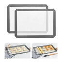 KR KITCHENRAKU クッキングシート クッキングマットシリコーンマット お菓子作り 調理台保護マット 製菓道具 耐熱 滑り止め 2枚セット 繰り返し 洗える 収納便利 水洗い クッキング 料理 パ(3)