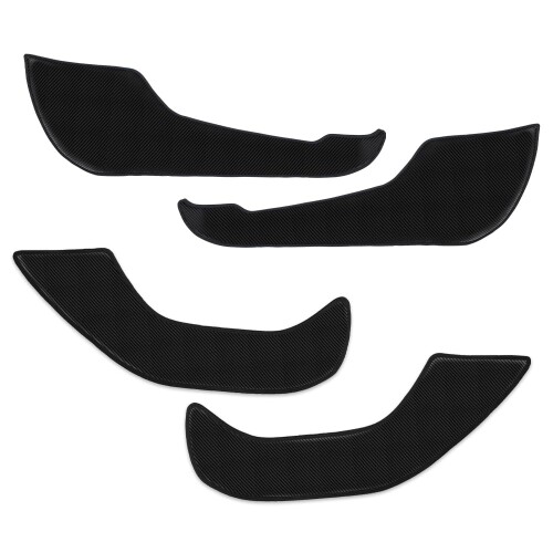 YOURS(ユアーズ), ZR-V 専用 ドアトリムガード前後4枚セット(レザー調/ブラック)キックガード デザイン 縫製 日本製 ZRV 傷 汚れ 防止 カスタム インパネカバー 保護 プロテクター コンソール